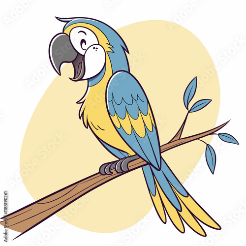 parrot on branch