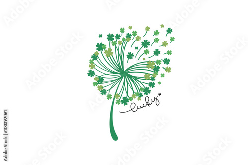 Lucky St.Patrick’s Day SVG Typography T Shirt Design