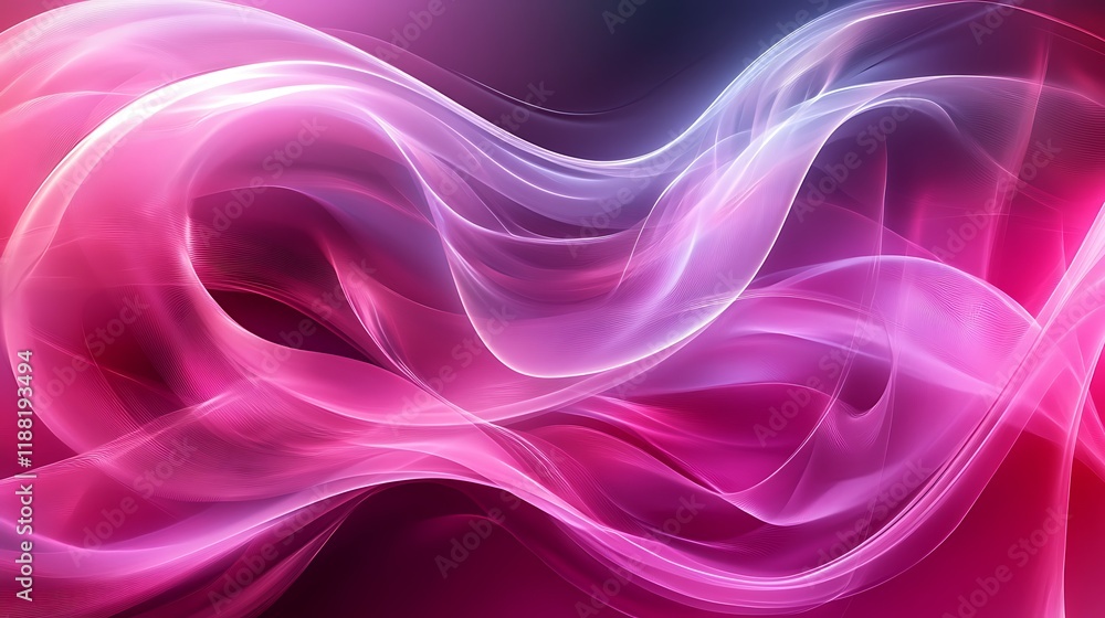 Fototapeta premium Pink and blue abstract waves, flowing design, background texture, website banner