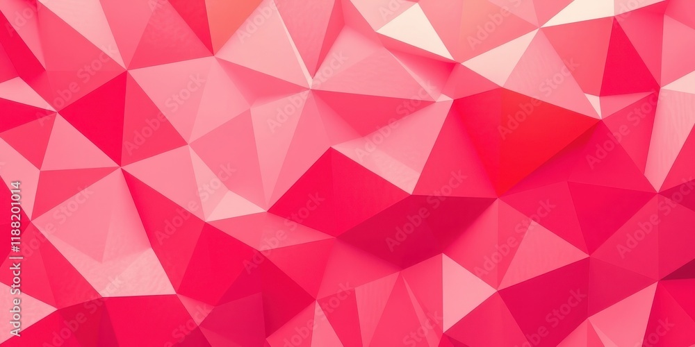Abstract Geometric Pattern with Pink and Red Triangles Abstract Geometric Pattern with Pink and Red Triangles