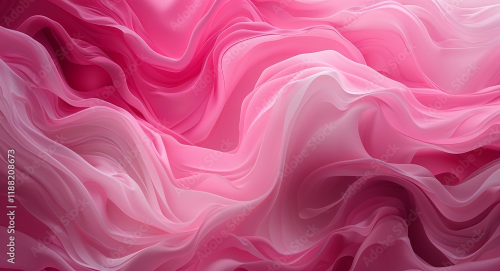 Obraz premium Soft pink gradient blending from light pink to dark pink creating depth in the pink pattern background