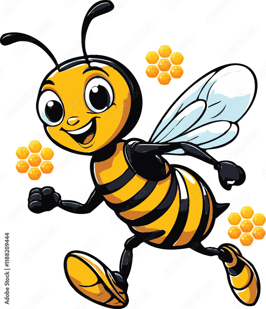 Bee running Bee running