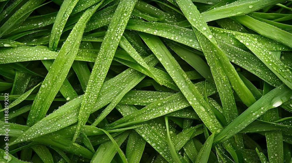 green grass with dew green grass with dew