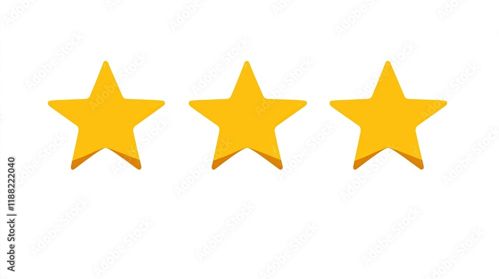 Three yellow stars on a white background. Score. Customer review. Awards. Rating. Feedback. Service quality Three yellow stars on a white background. Score. Customer review. Awards. Rating. Feedback. Service quality