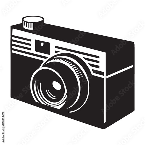 
Vintage Camera silhouette Design, Photo Camera Vector illustration, Camera Icon clipart Graphic
