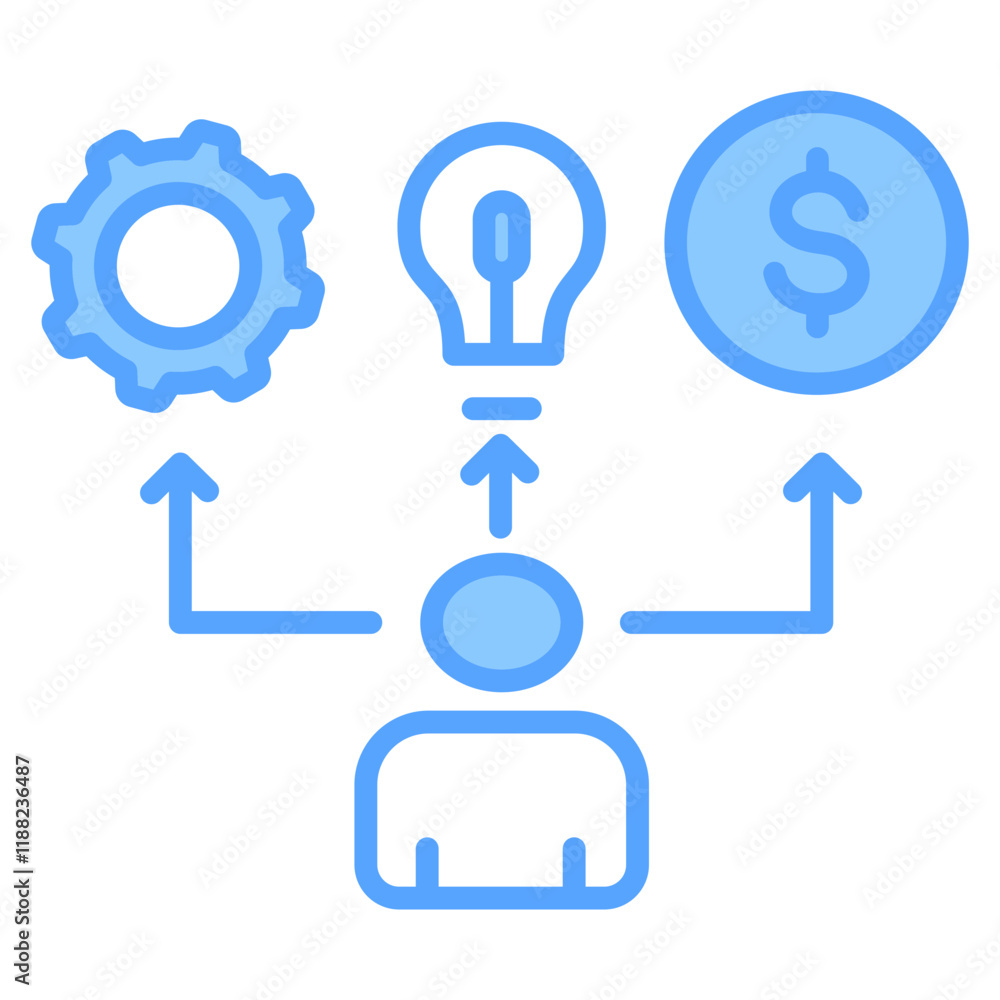 Fototapeta premium Entrepreneurship Icon