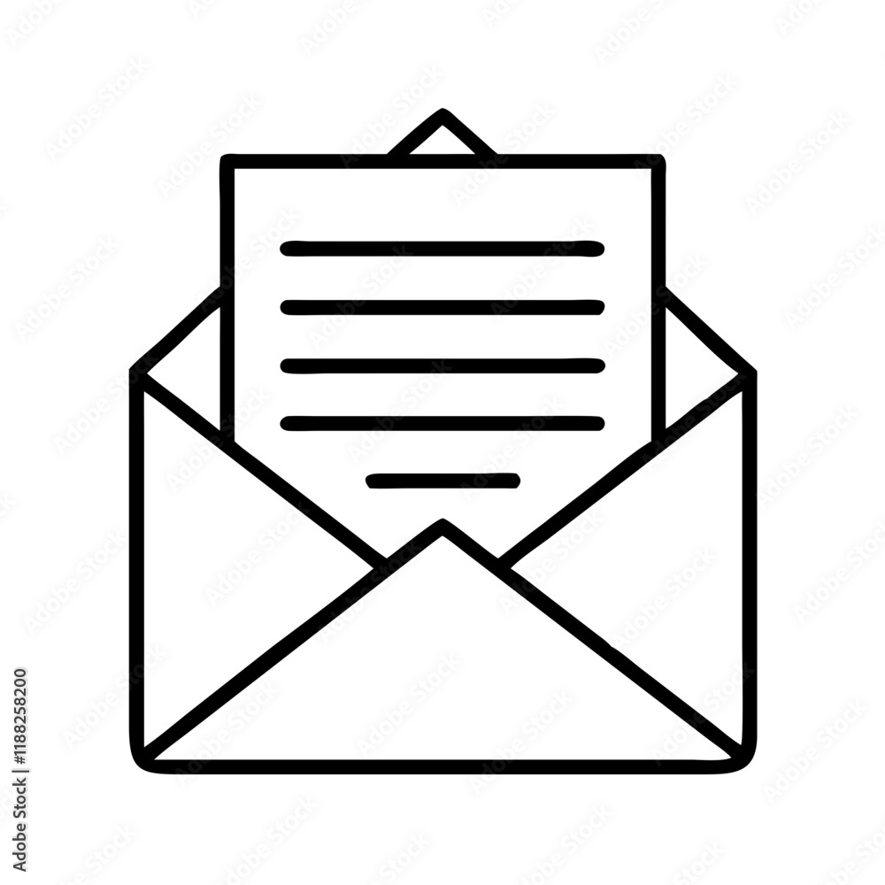 Mail Icon Vector – Ideal for Correspondence, Notifications, and Office Graphics Mail Icon Vector – Ideal for Correspondence, Notifications, and Office Graphics