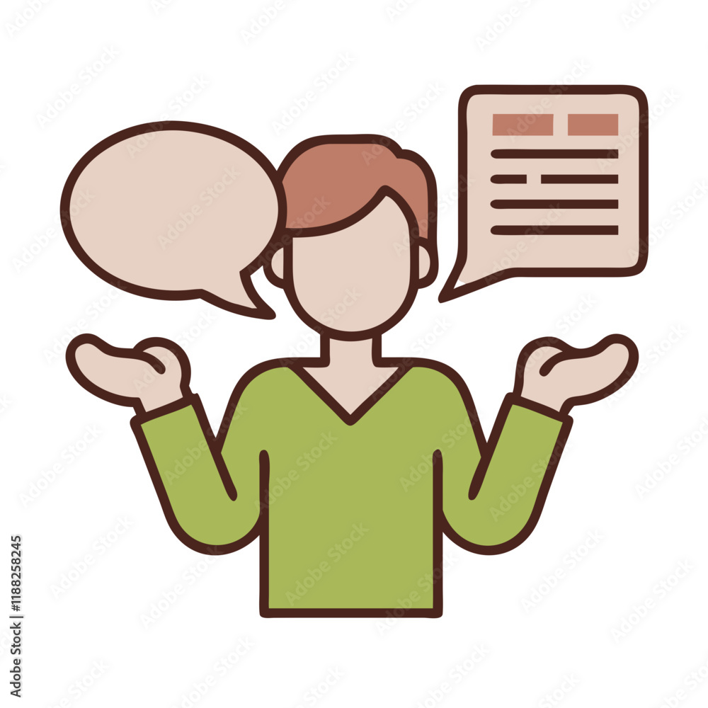 Woman with Speech Bubbles Vector – Perfect for Assistance and Chat Graphics Woman with Speech Bubbles Vector – Perfect for Assistance and Chat Graphics