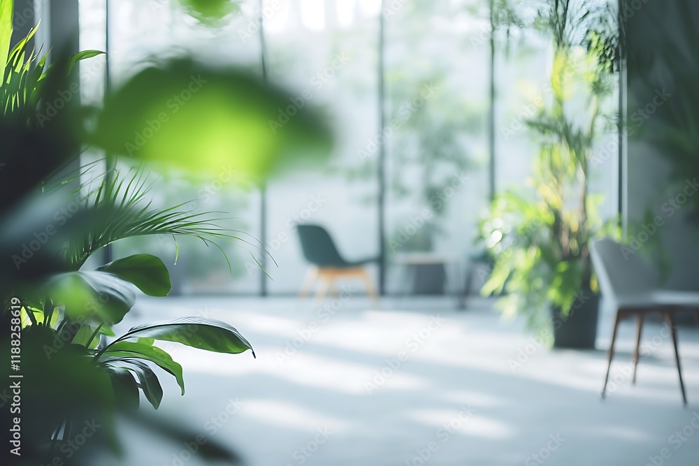 Eco friendly glass office building with trees in modern city. Eco friendly glass office building with trees in modern city.
