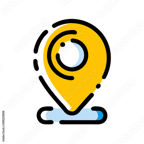 Geolocation Marker Icon – Ideal for Travel, Maps, and Digital Design Projects"