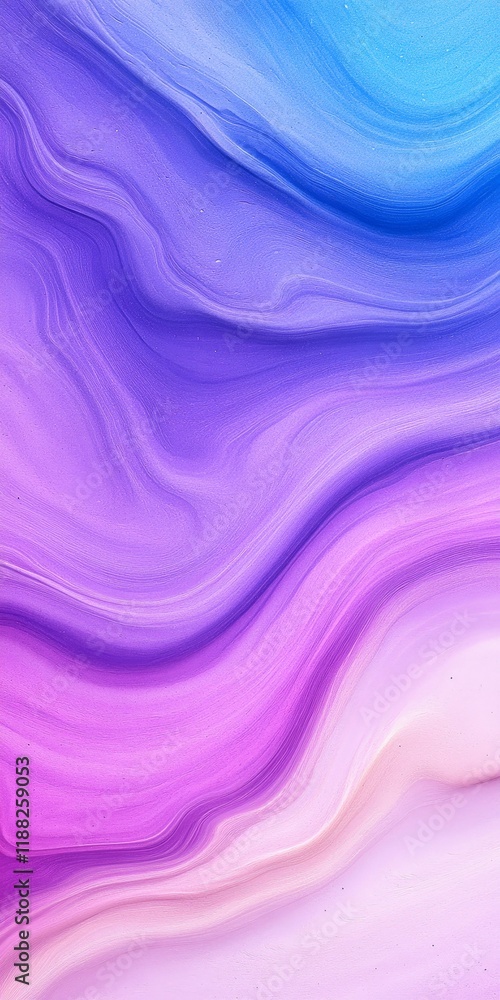 Fototapeta premium Abstract colorful waves: purple and blue gradient patterns