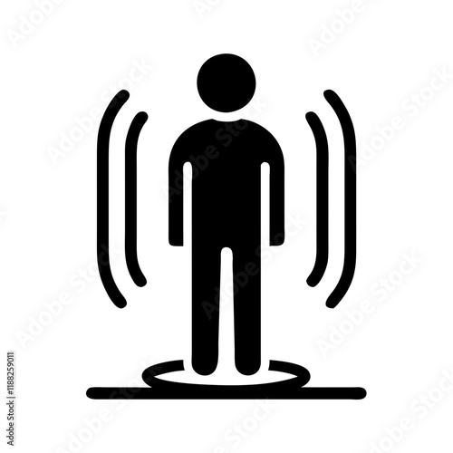 Security Scanner Icon Vector – Ideal for Checkpoint and Screening Graphics