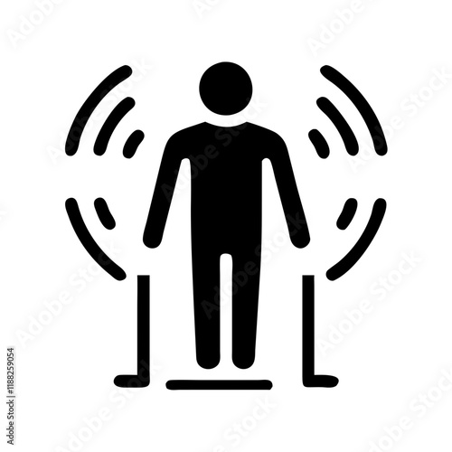 Security Scanner Icon Vector – Ideal for Checkpoint and Screening Graphics