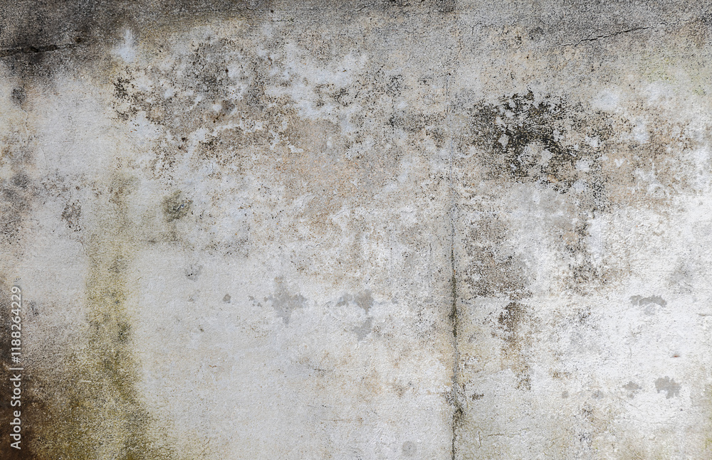 Obraz premium Green moss on cement wall
