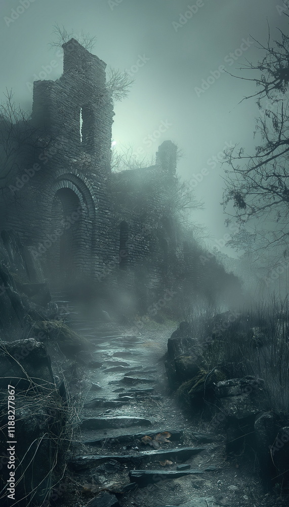 Ko-Ker in a mystical atmosphere Surrounded by fog _006 Ko-Ker in a mystical atmosphere Surrounded by fog _006