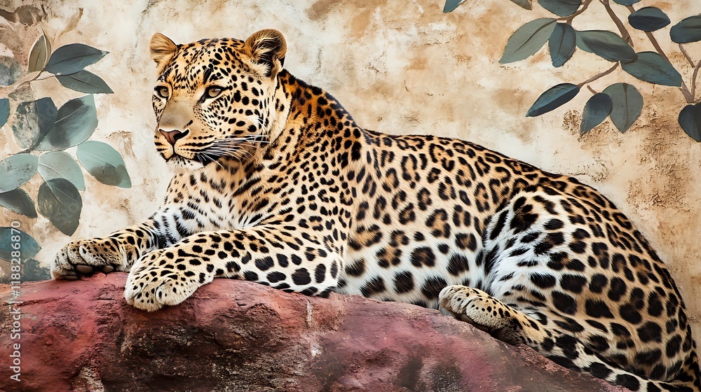 Naklejka premium Leopard