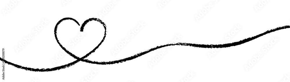 Simple black textured heart with a continuous line. Vector illustration perfect for modern and creative designs. Simple black textured heart with a continuous line. Vector illustration perfect for modern and creative designs.