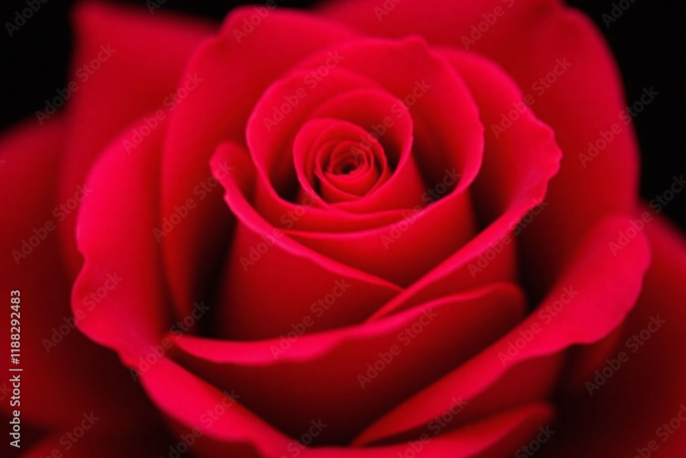 Close up of red rose showing intricate details on dark background Close up of red rose showing intricate details on dark background