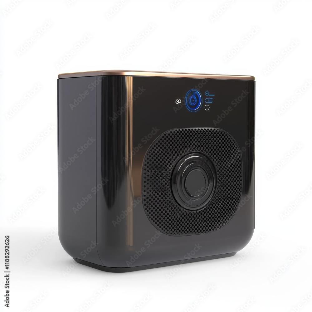 Obraz premium Voice-Controlled Pool Heater with Temperature Monitor 