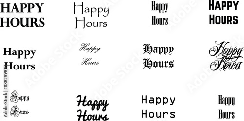 hour, happy, illustration, vector, retro, beverage, drink, alcohol, bar, symbol, banner, graphic, design, concept, text, sign, badge, glass, business, cocktail, isolated, icon, card, poster, vintage, 