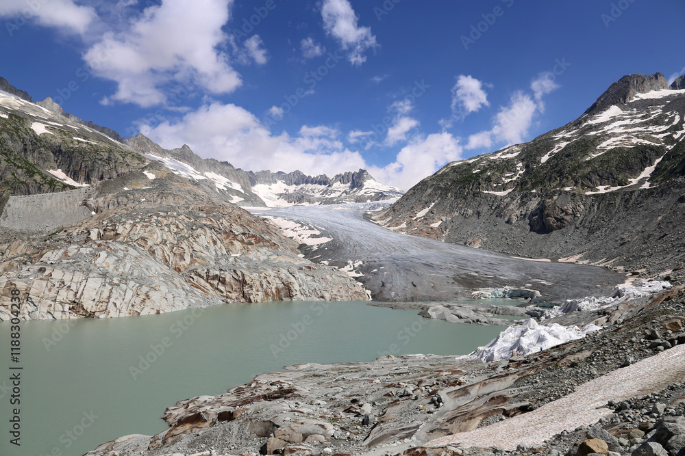 Obraz premium The Switzerland Rhone Glacier