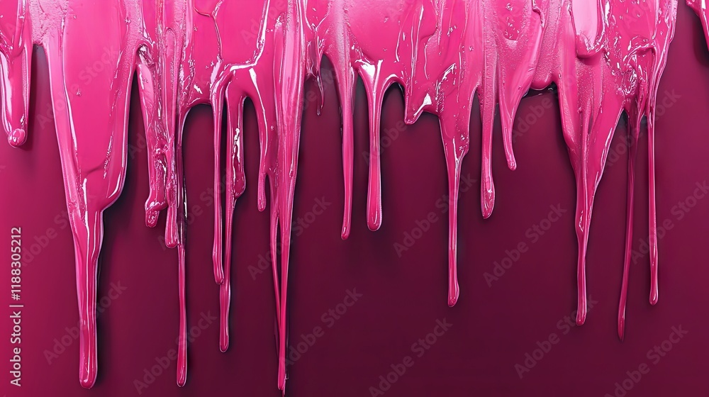 Stunning Pink Paint Drips - Abstract Art Stunning Pink Paint Drips - Abstract Art