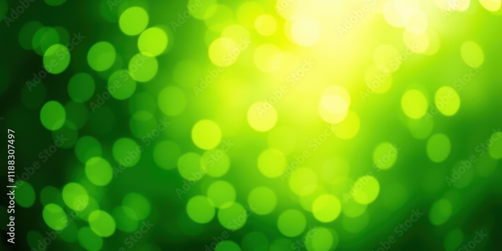 Abstract Green and Yellow Bokeh Background with Soft Light and Blurred Circles Abstract Green and Yellow Bokeh Background with Soft Light and Blurred Circles