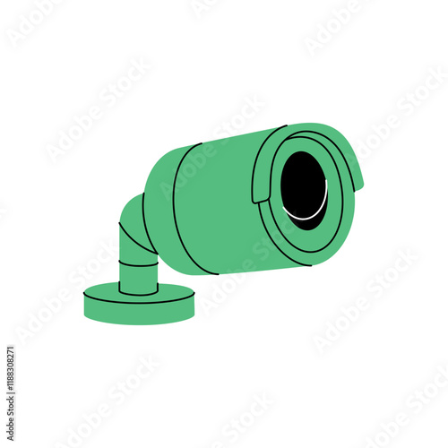 Safety camera. Security surveillance system. Vector illustration