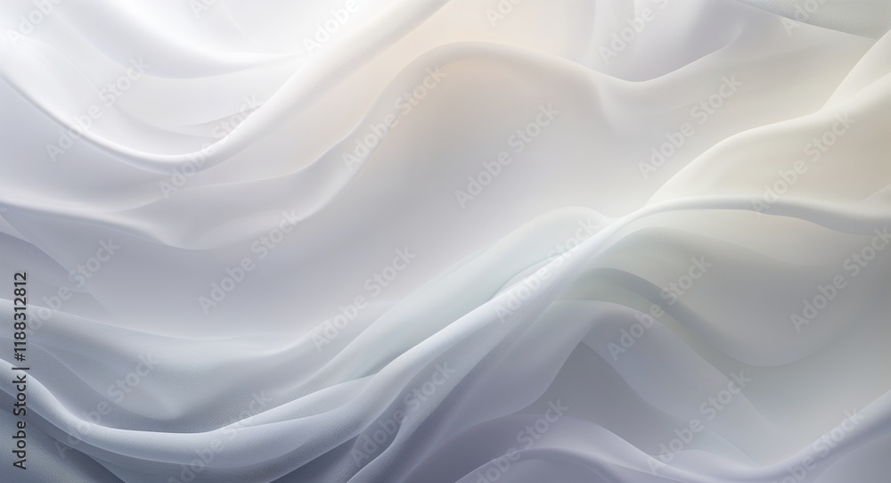 Fototapeta premium Soft gradient blending from light gray to pure white for a calming and subtle effect in white pattern background