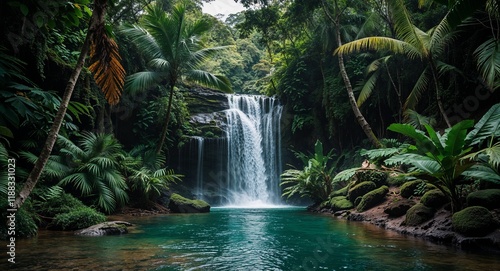 Exploring Hidden Waterfalls in a Tropical Jungle