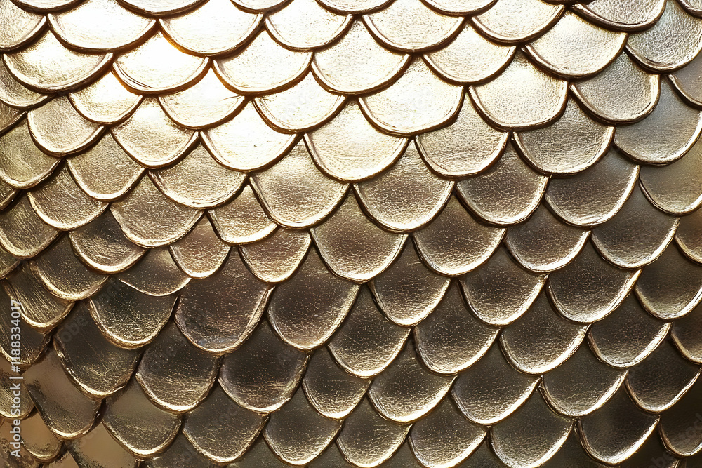 Golden Scales Texture Creates a Visually Appealing Background with Repeating Patterns and Shiny Finish Golden Scales Texture Creates a Visually Appealing Background with Repeating Patterns and Shiny Finish