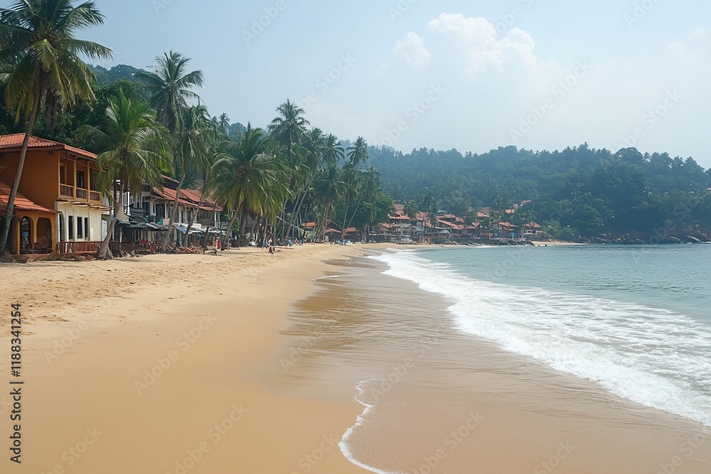 Obraz premium beach with trees
