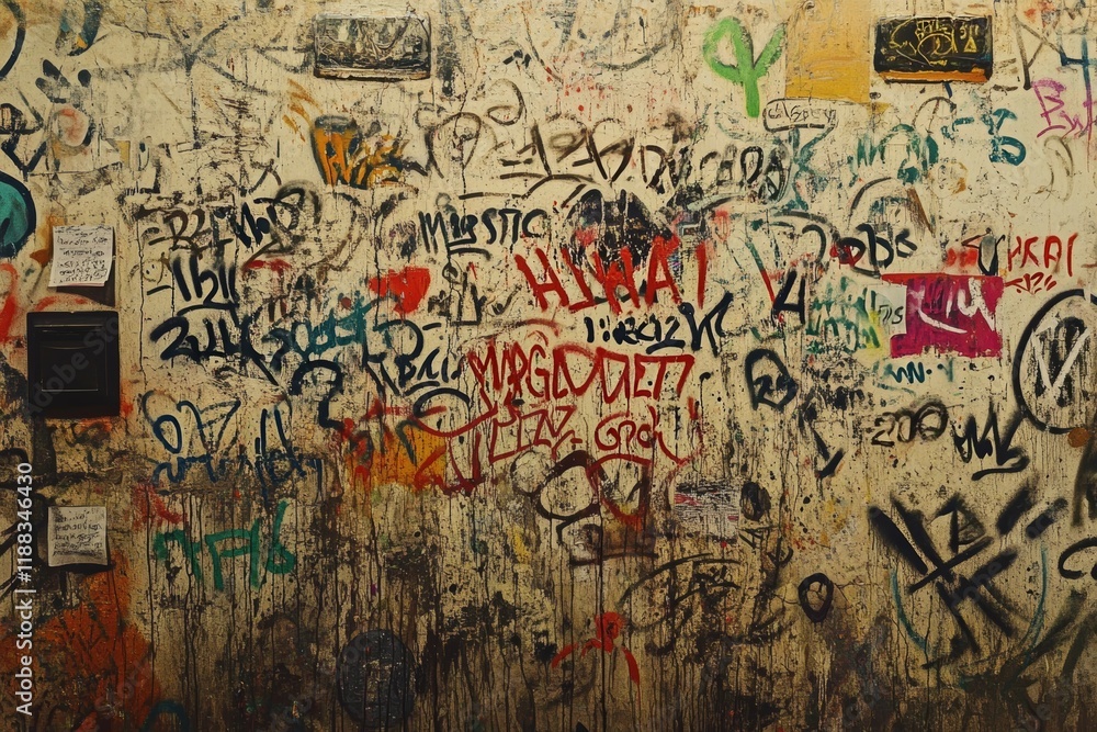 Obraz premium The Graffiti Wall, Conduct Disorder