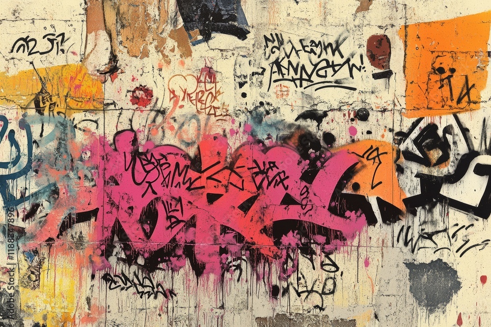 Fototapeta premium The Graffiti Wall, Conduct Disorder