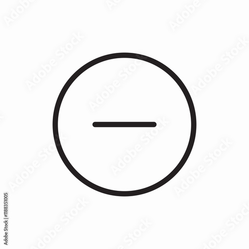 minus remove delete icon vector sign