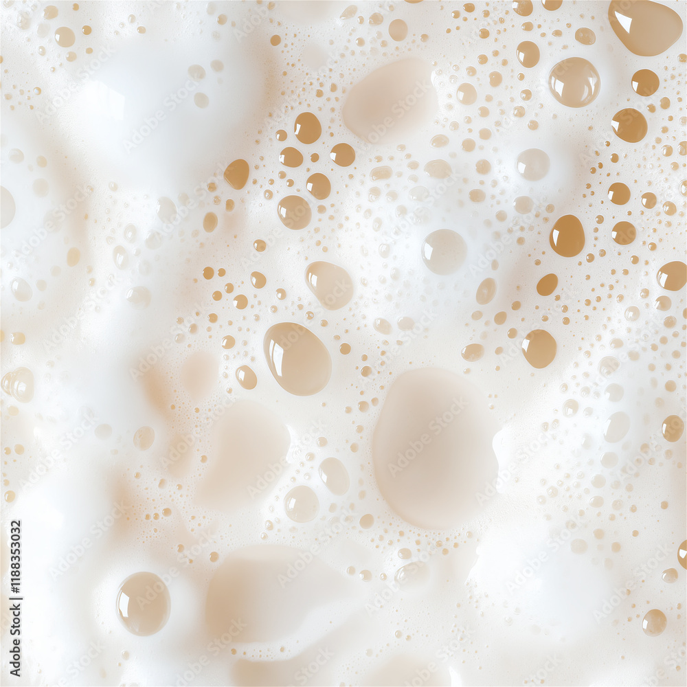 Close-up of white bubbles and foam forming an intricate texture, symbolizing cleanliness and freshness, ideal for hygiene or spa concepts. Close-up of white bubbles and foam forming an intricate texture, symbolizing cleanliness and freshness, ideal for hygiene or spa concepts.