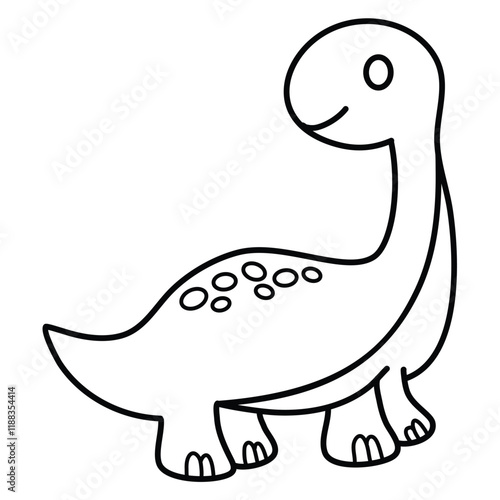 dinosaur for coloring page book illustration