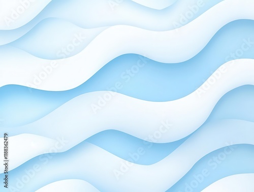 Minimalist digital wave patterns in icy blue hues, inspired by winter chill and tech aesthetics, futuristic abstract