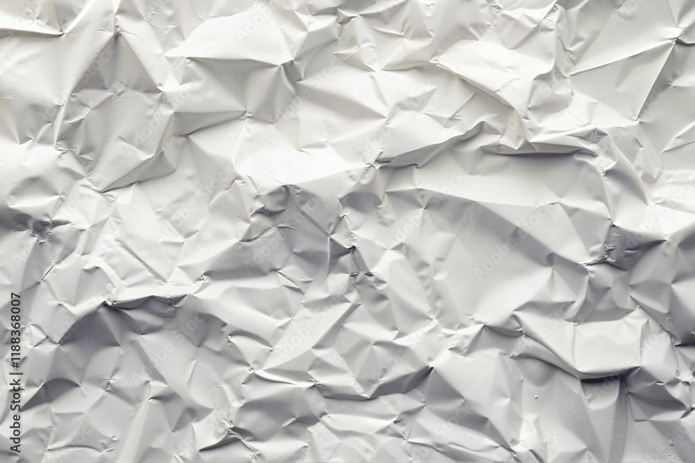 Obraz premium Crumpled white paper texture with soft lighting