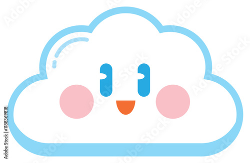 Cute Cartoon Cloud Illustration