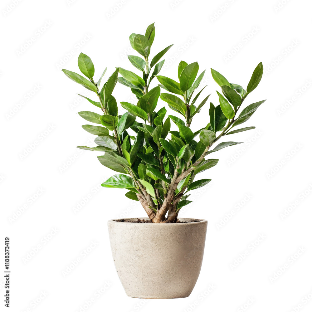 Fototapeta premium Plant isolated on transparent background, PNG file