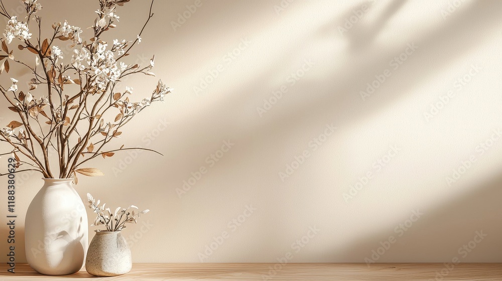 Elegant Pastel Wallpaper with Floral Arrangement in Neutral Shade Elegant Pastel Wallpaper with Floral Arrangement in Neutral Shade
