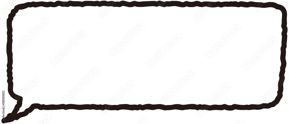 Hand drawn speech bubble
Hand drawn speech bubble