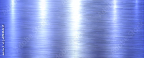 Brushed metal texture background, shiny lustrous blue metallic pattern background.