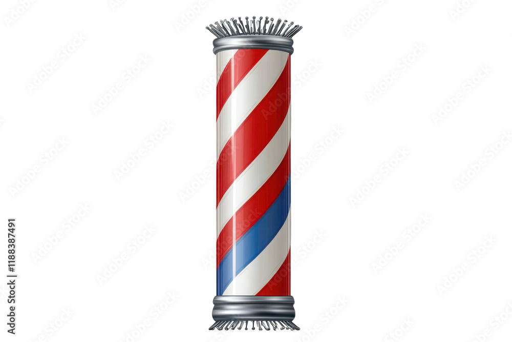 High-Quality Barber Pole Isolated on a Transparent Background for Creative Usage in Designs High-Quality Barber Pole Isolated on a Transparent Background for Creative Usage in Designs
