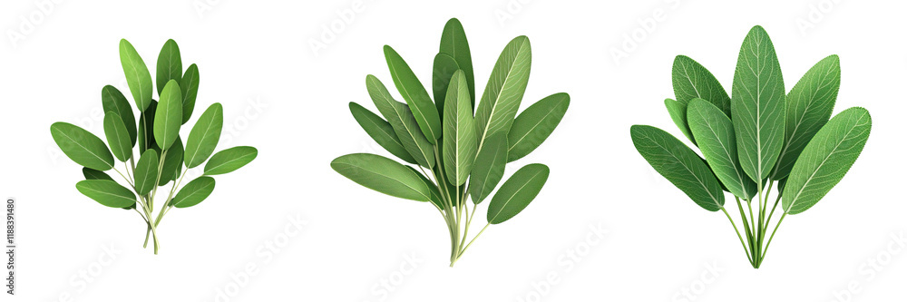 Obraz premium Fresh green leaves arranged in vibrant display, showcasing nature beauty and diversity