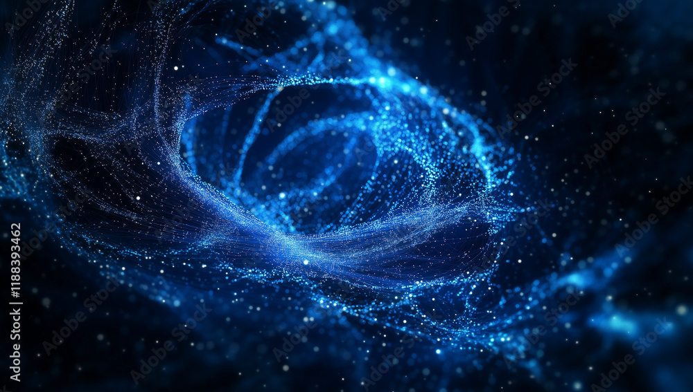 Abstract blue planet Earth made of glowing lines and dots, digital network connections on a dark background, vector illustration with copy space. Abstract blue planet Earth made of glowing lines and dots, digital network connections on a dark background, vector illustration with copy space.