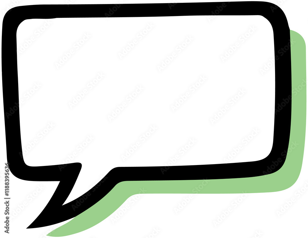 Naklejka premium Cute Dialog box 