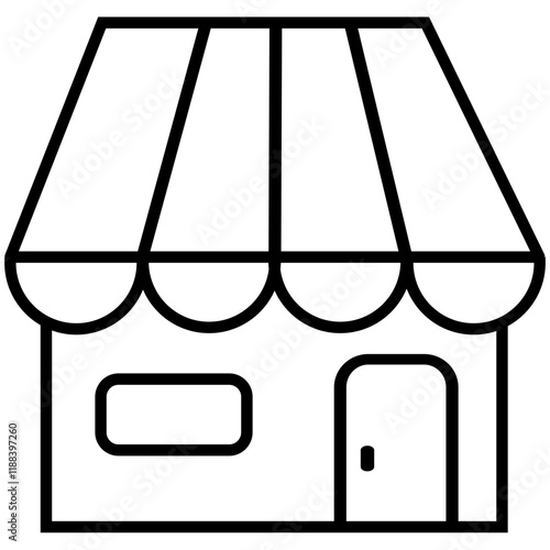 Store market outline icon