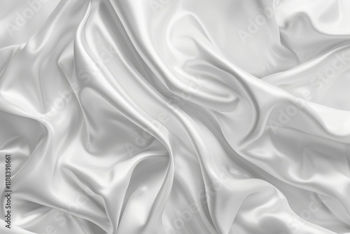 Wallpaper Mural Abstract white background with satin waves for product design. Torontodigital.ca